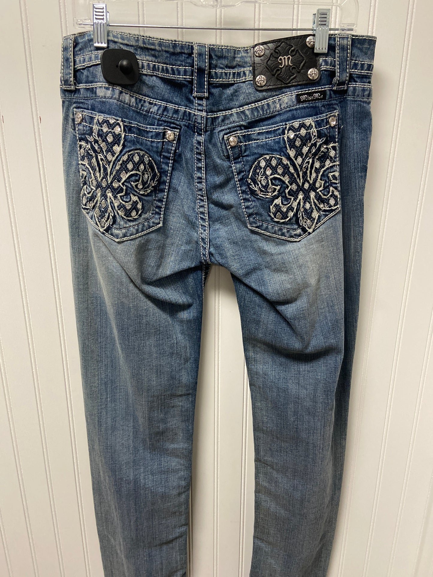 Jeans Skinny By Miss Me In Blue Denim, Size: 12