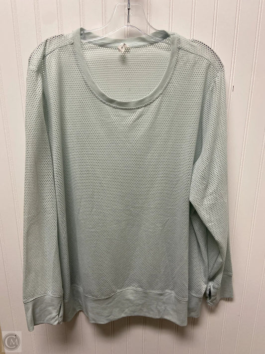 Top Long Sleeve By Ideology In Teal, Size: 3x