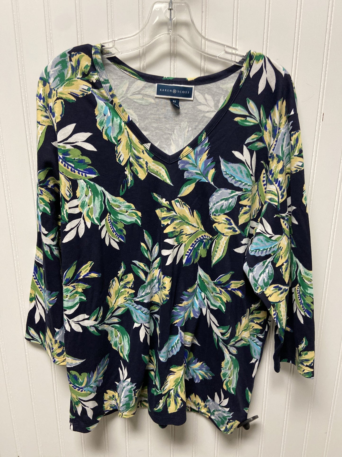 Top Long Sleeve By Karen Scott  Size: 2x