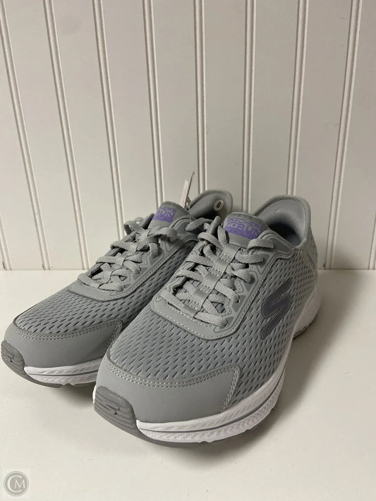 Shoes Athletic By Skechers In Grey, Size: 8