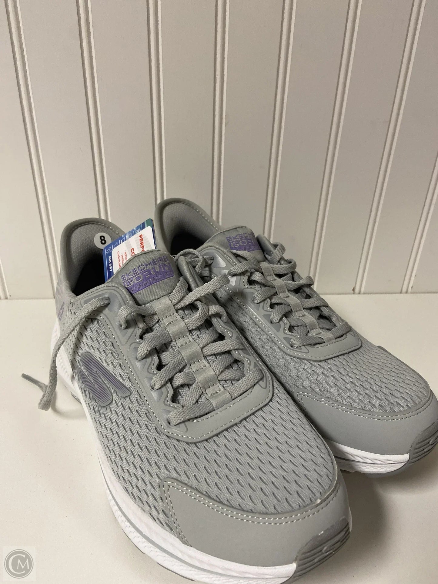 Shoes Athletic By Skechers In Grey, Size: 8