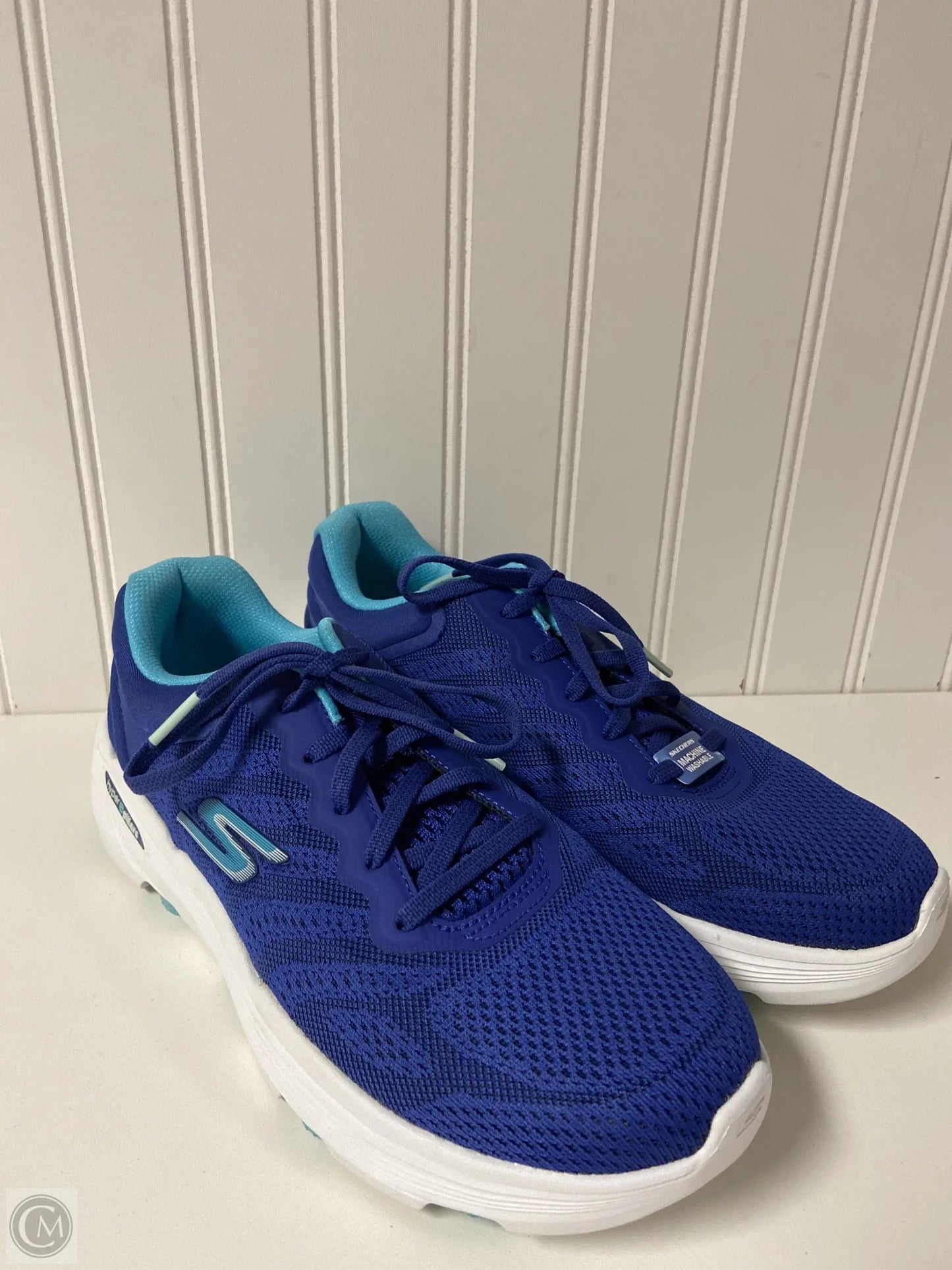 Shoes Athletic By Skechers In Blue, Size: 7.5