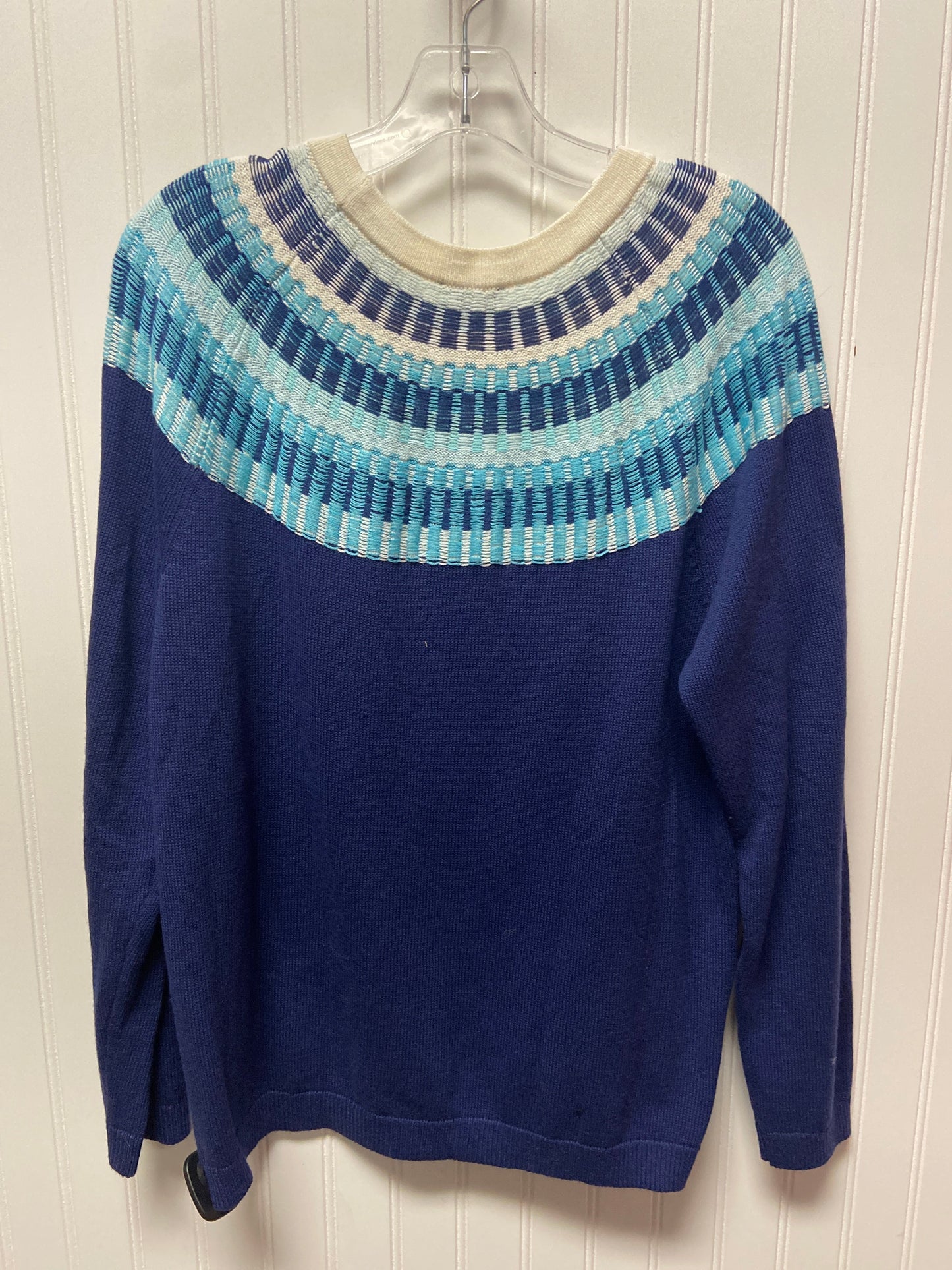 Sweater By Talbots In Blue, Size: L