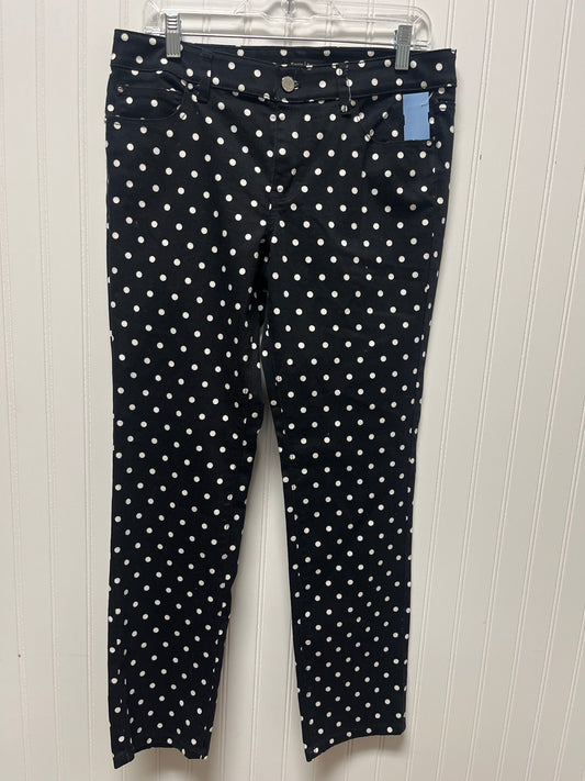 Jeans Straight By White House Black Market In Polkadot Pattern, Size: 10