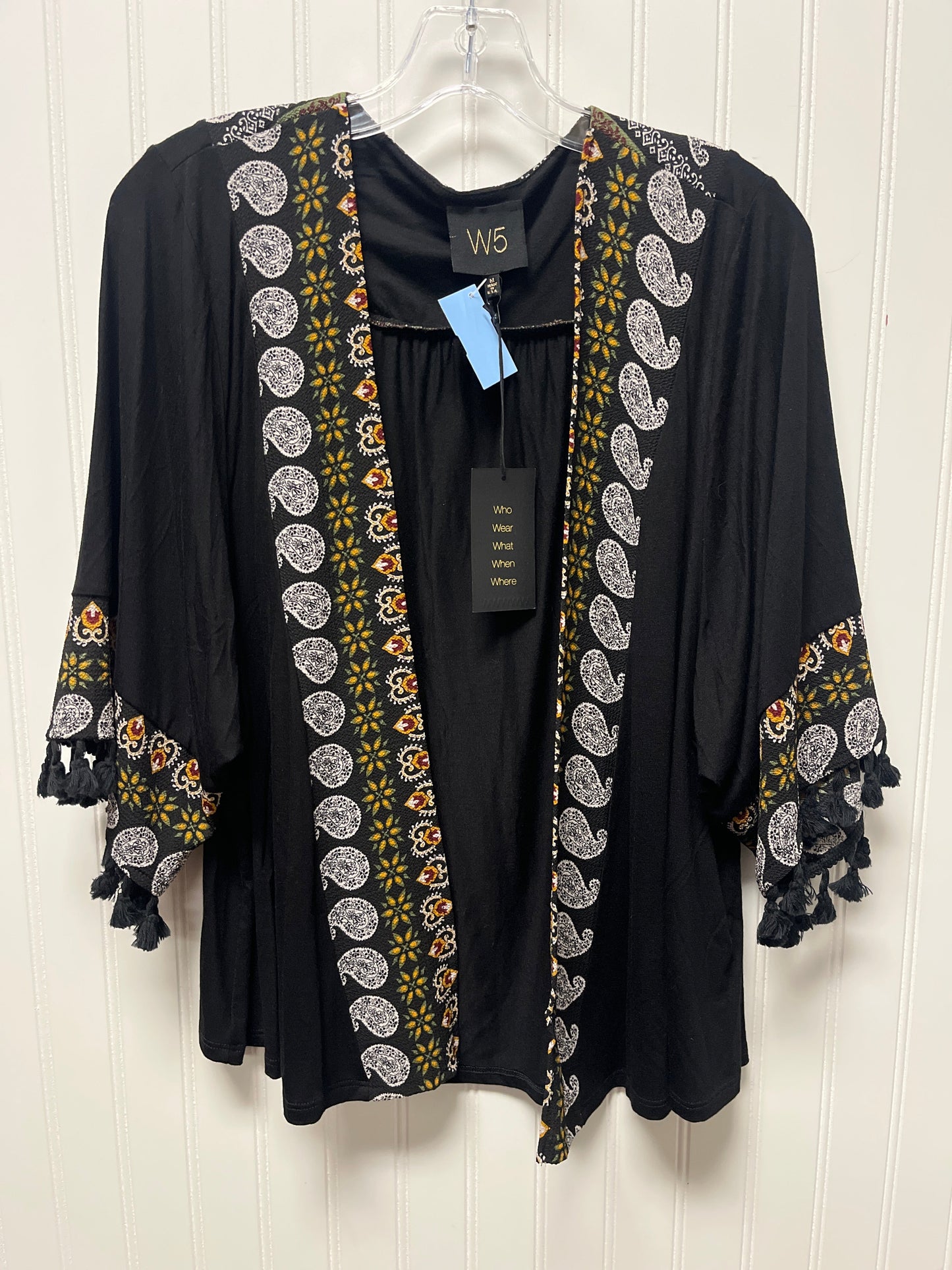 Cardigan By W5 In Black, Size: M