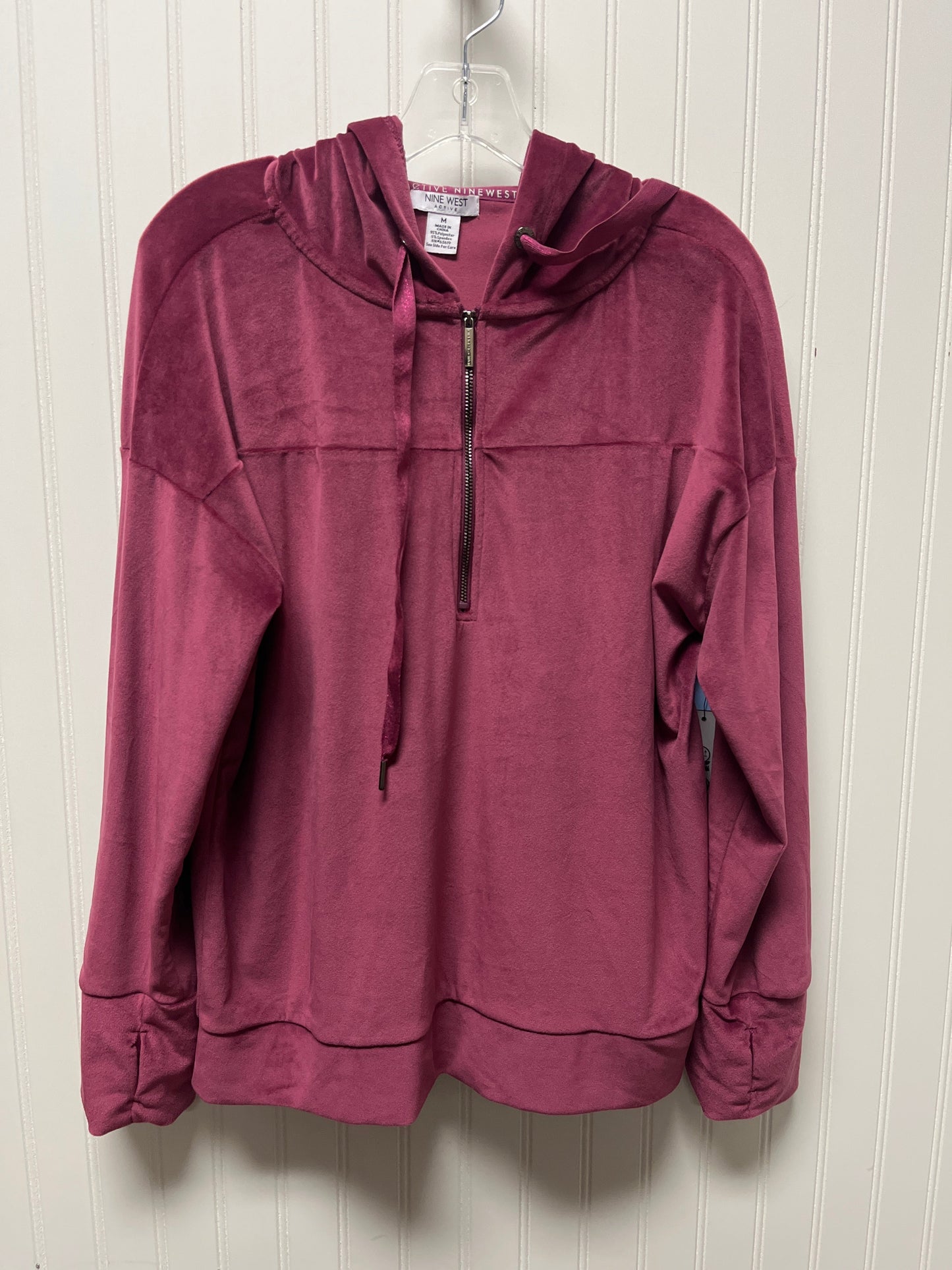 Athletic Sweatshirt Hoodie By Nine West In Purple, Size: M