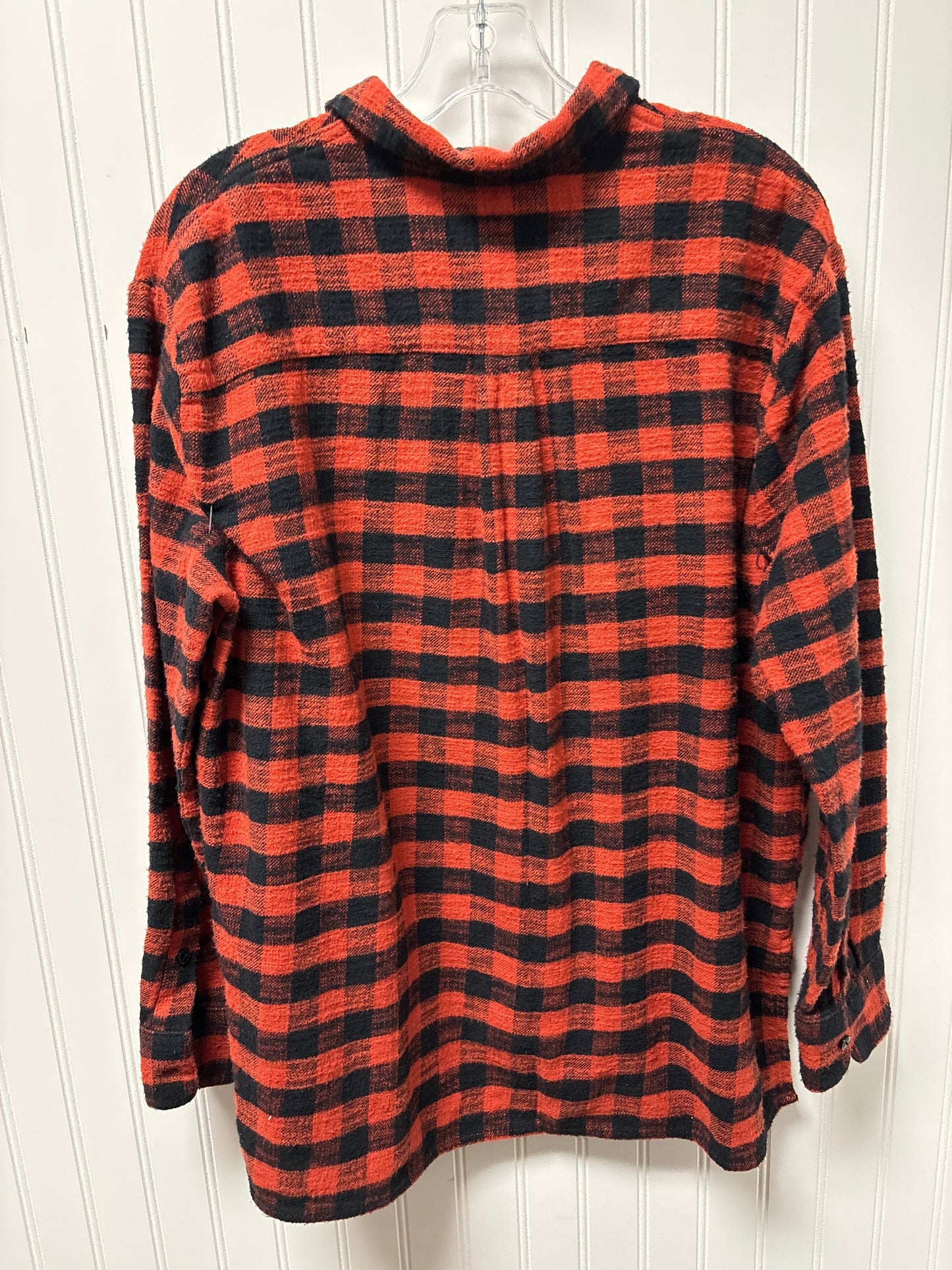 Jacket Shirt By Madewell In Plaid Pattern, Size: M