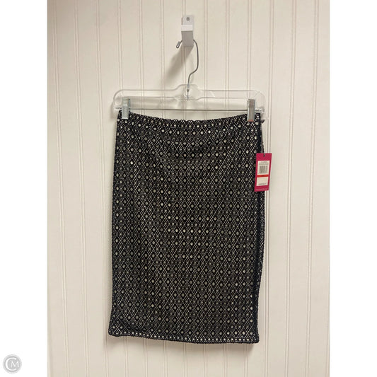 Skirt Midi By Vince Camuto In Black & White, Size: Xsp