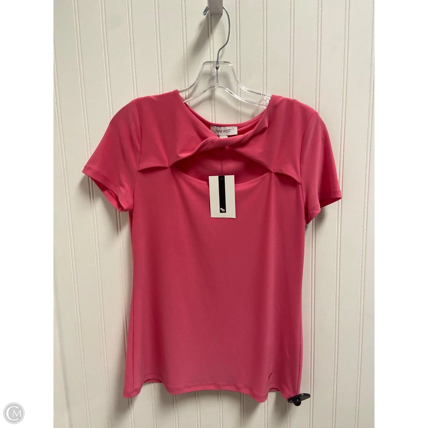 Top Short Sleeve By Nine West In Pink, Size: S