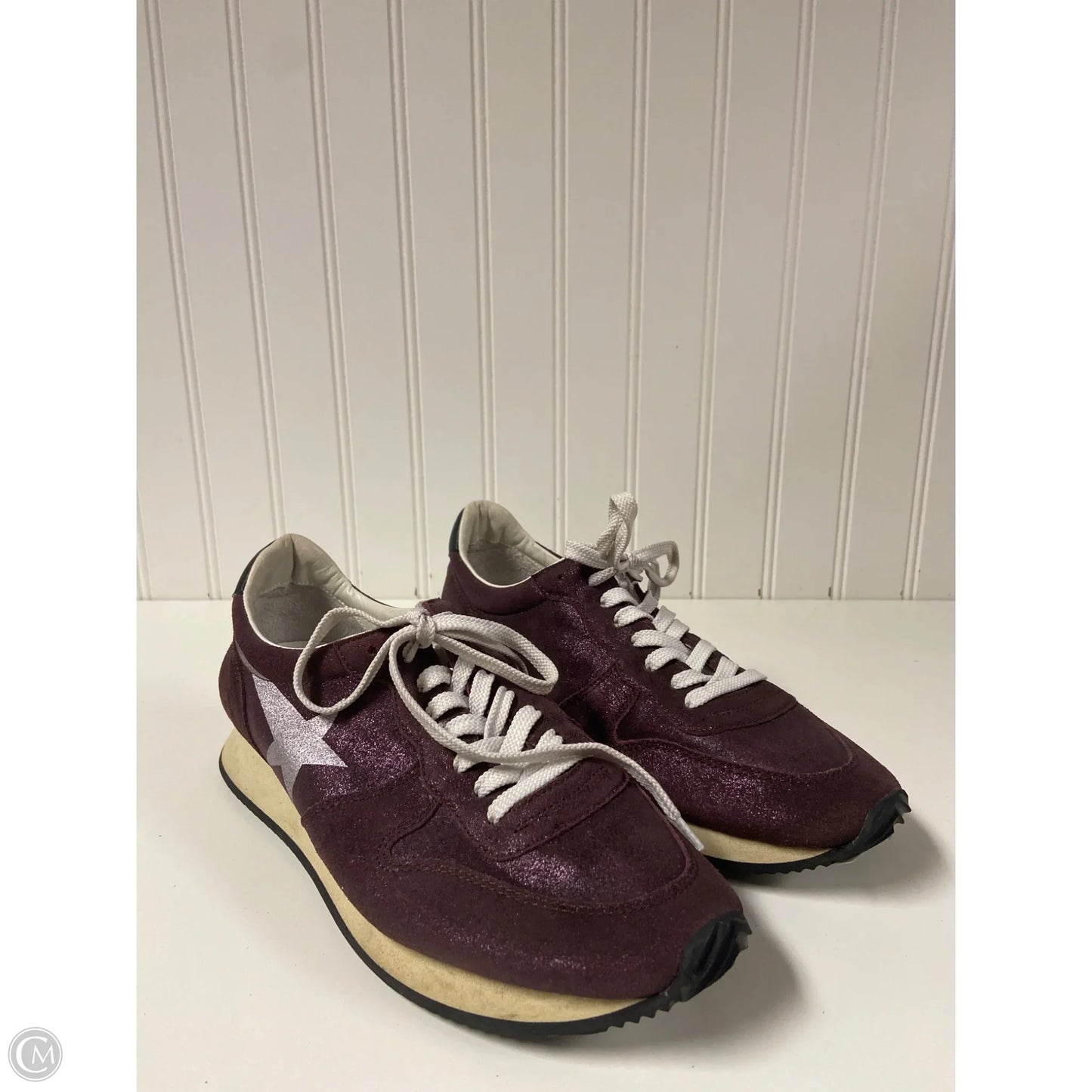 Shoes Luxury Designer By Golden Goose In Purple, Size: 8.5 or 39