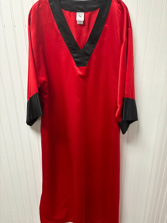 Dress Casual Maxi By Natori In Red, Size: 1x