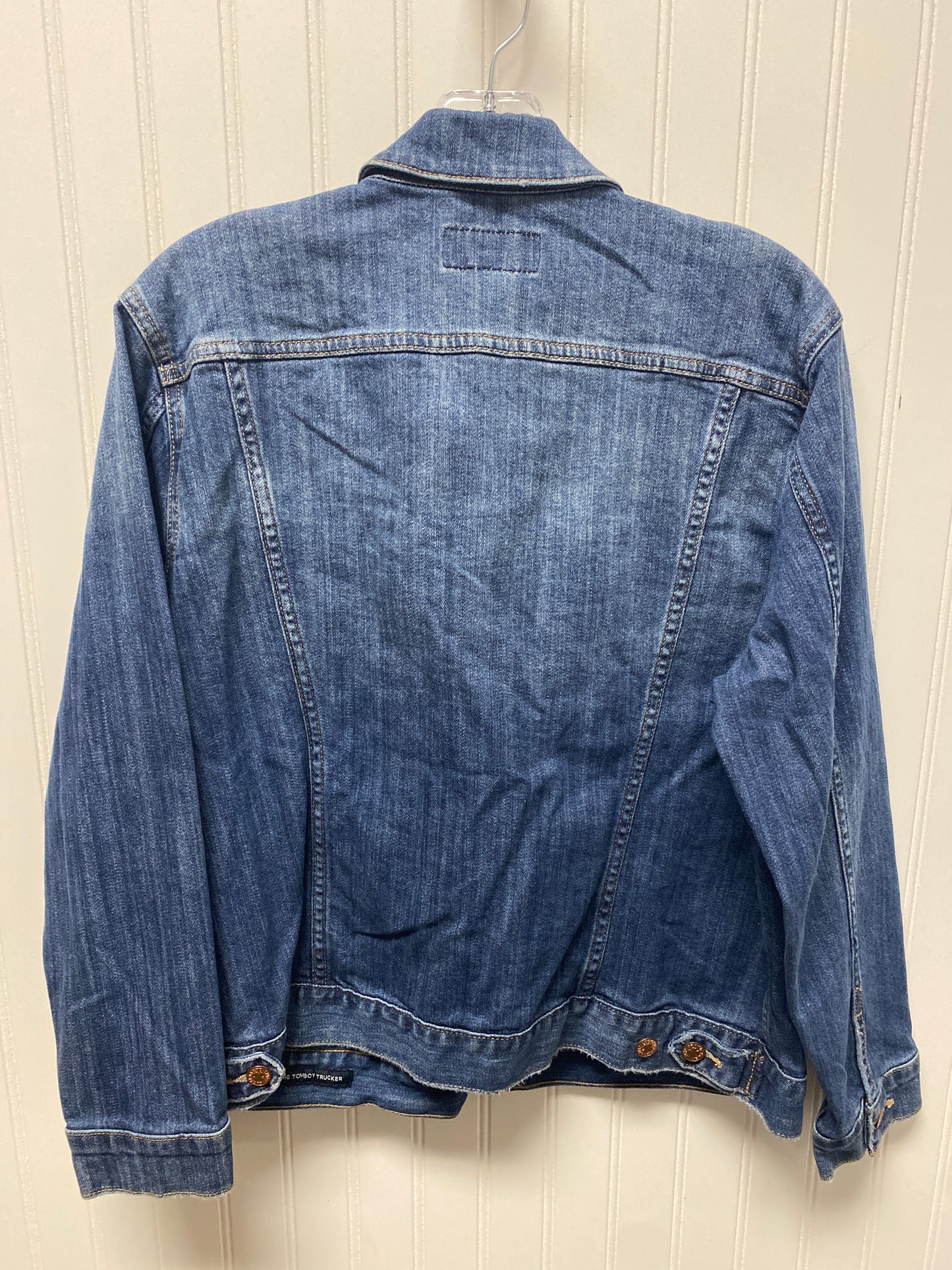 Jacket Denim By Lucky Brand In Blue Denim, Size: Xl