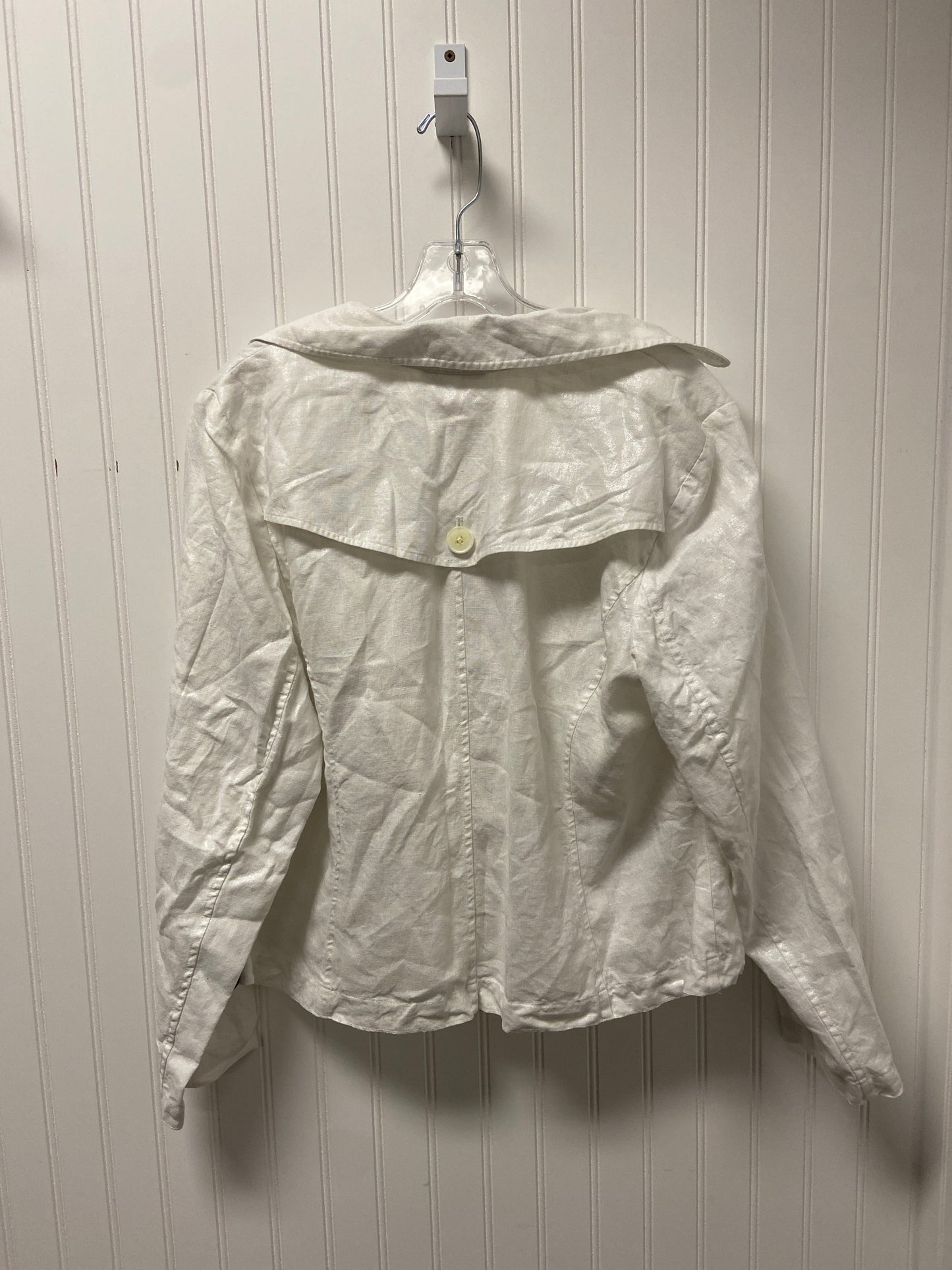 Jacket Shirt By Alfani In White, Size: Xl