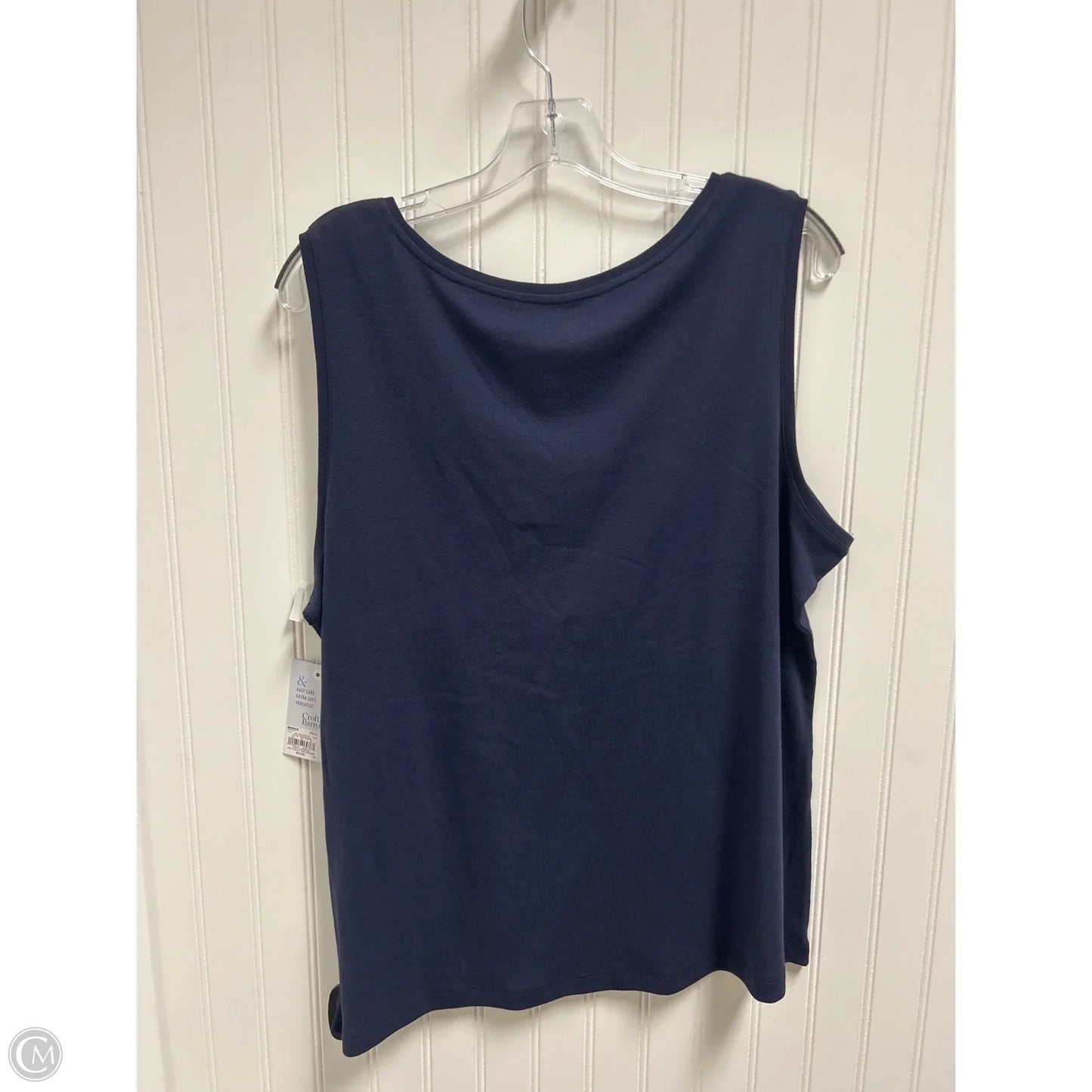 Tank Top By Croft And Barrow In Navy, Size: Xl