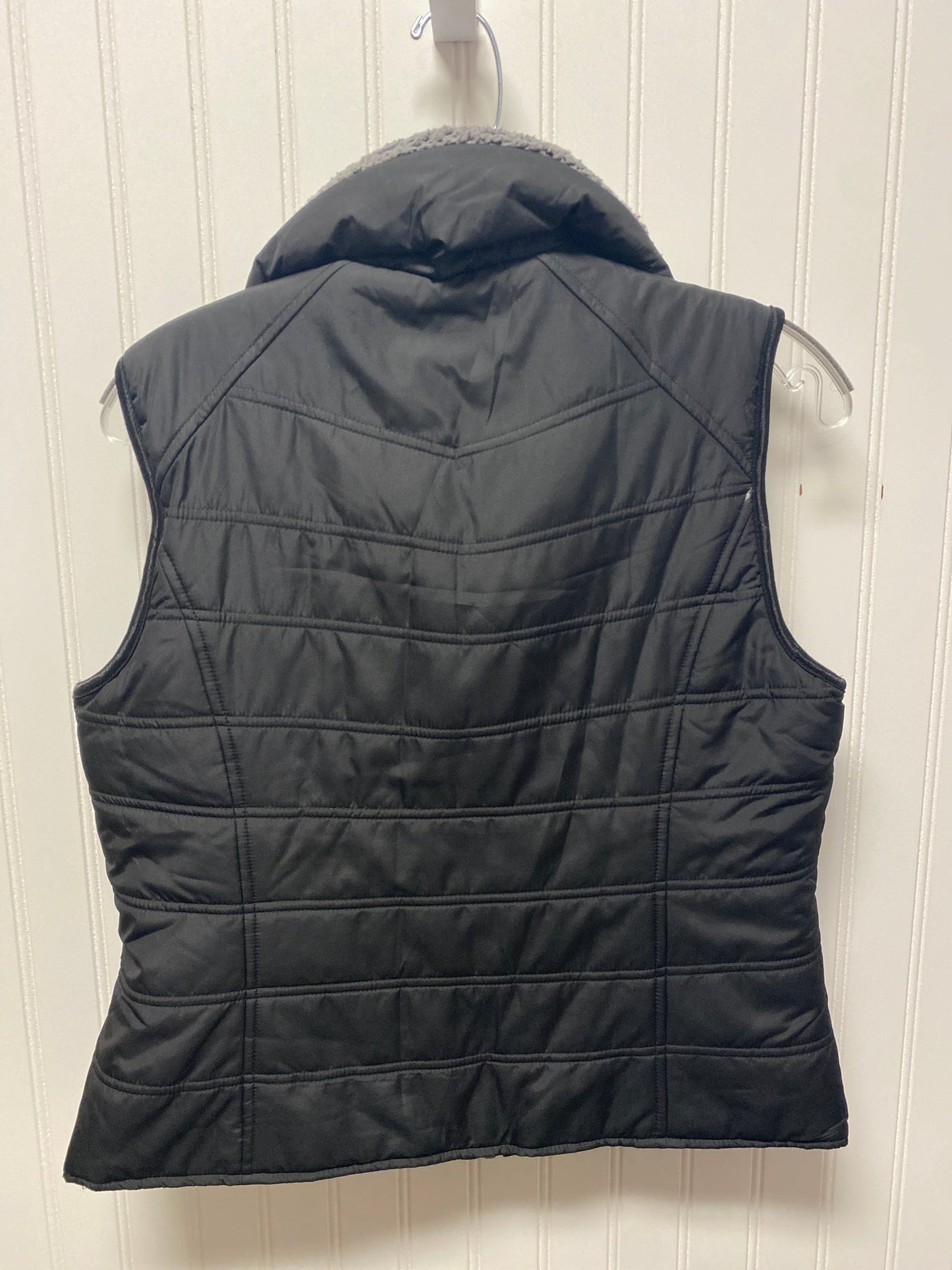 Vest Faux Fur & Sherpa By Kenneth Cole Reaction In Black & Grey, Size: S