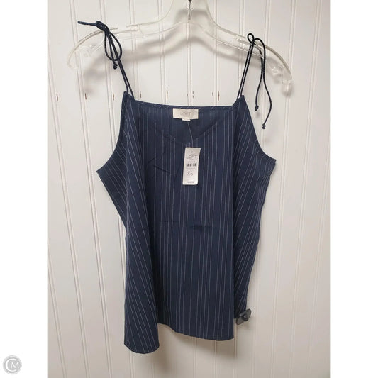 Top Sleeveless By Loft In Striped Pattern, Size: Xs