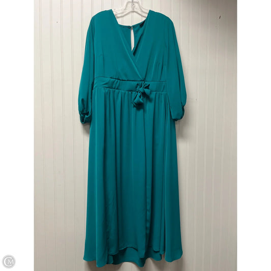 Dress Casual Midi By Torrid In Teal, Size: Xl