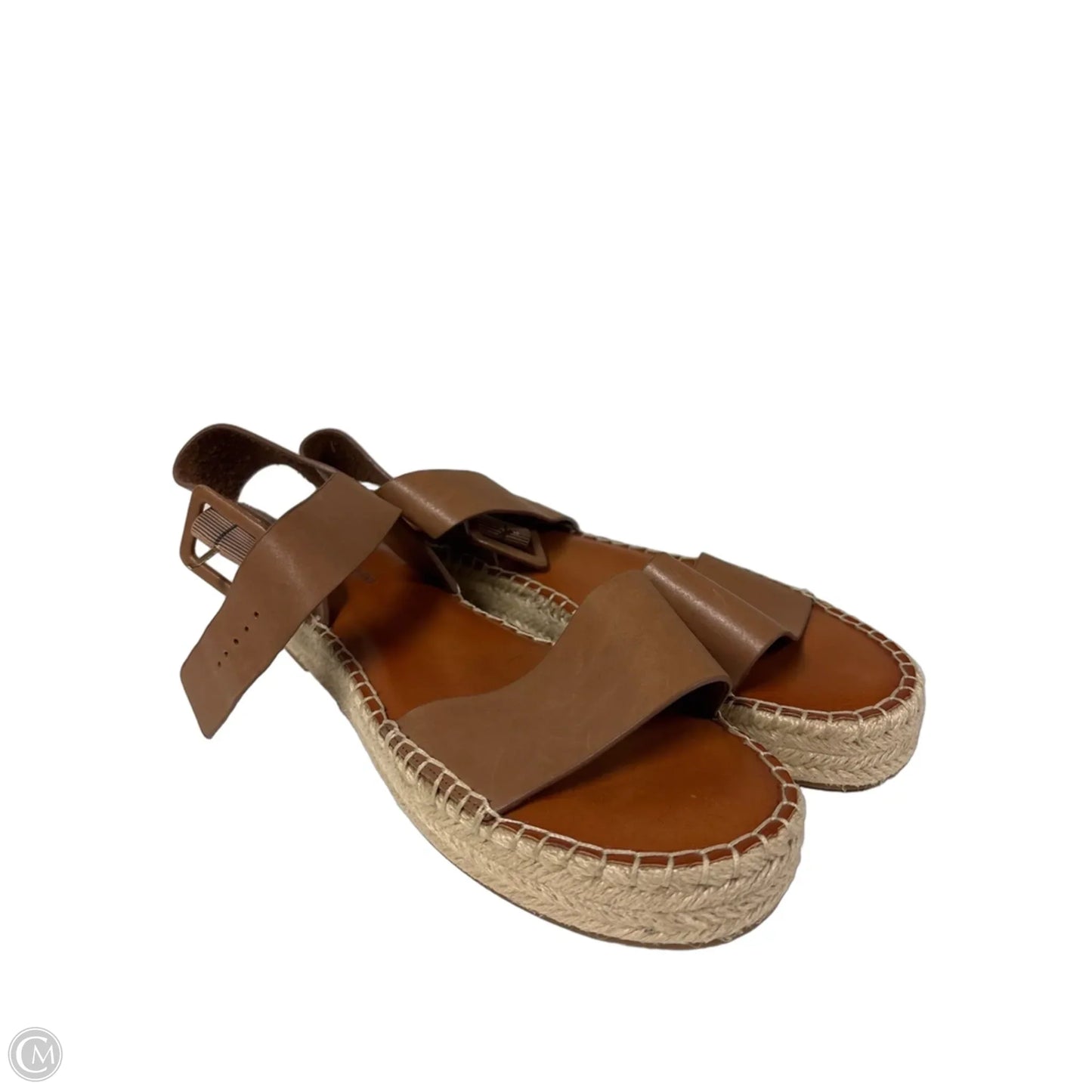 Sandals Heels Block By Gianni Bini In Brown, Size: 10