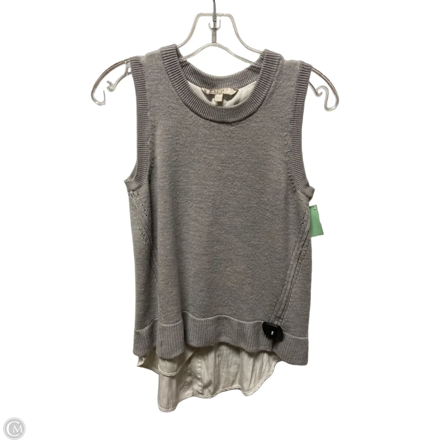 Top Sleeveless By Athleta In Grey, Size: S