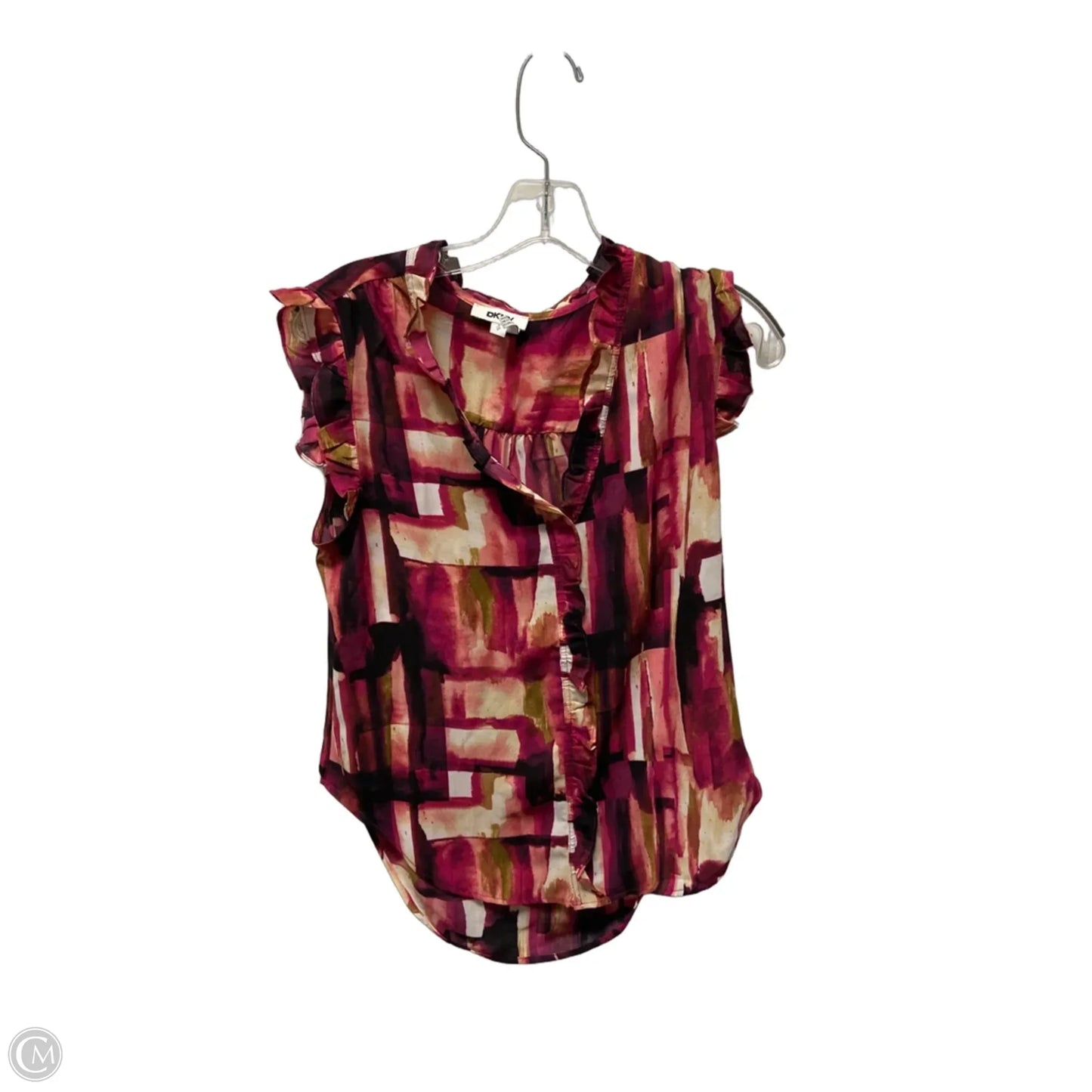 Top Sleeveless By Dkny In Purple, Size: 4