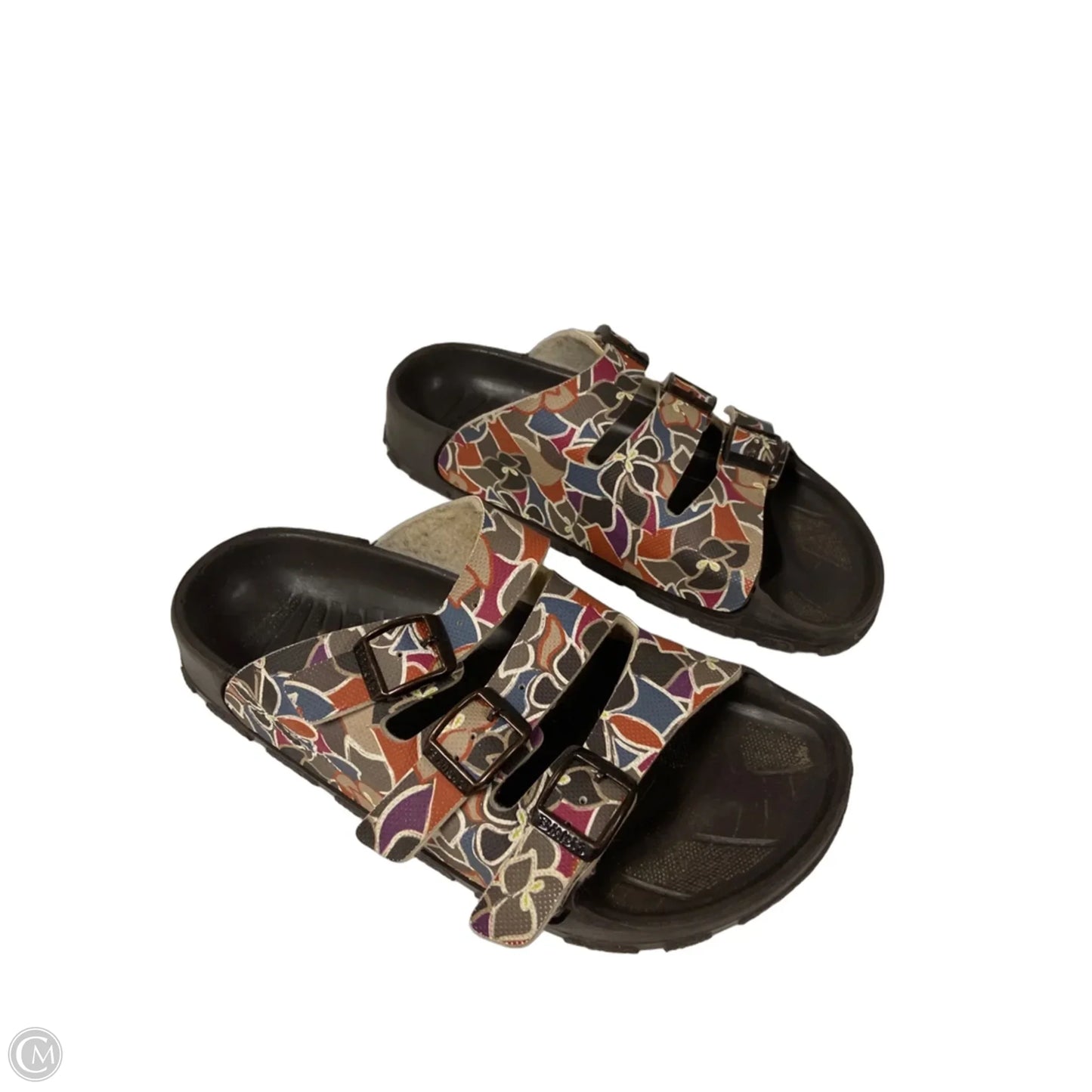 Sandals Flats By Clothes Mentor In Brown, Size: 6.5