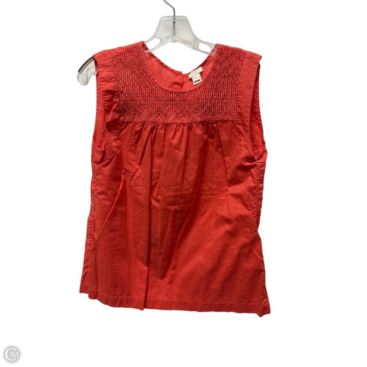 Top Sleeveless By J. Crew In Pink, Size: 4