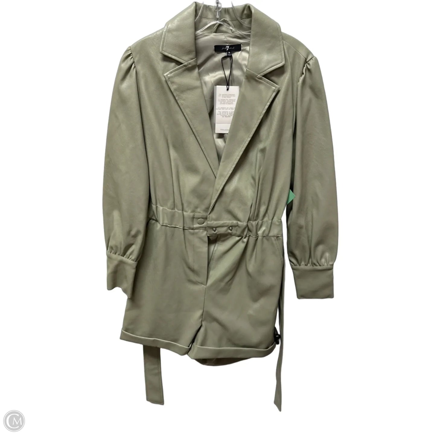 Romper By 7 For All Mankind In Green, Size: M