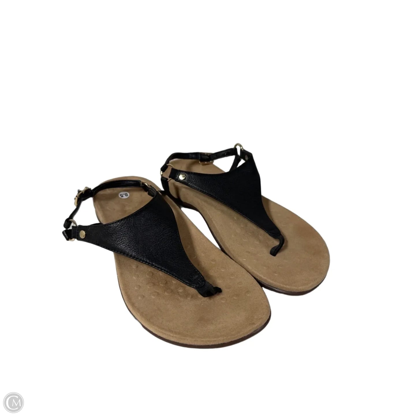 Sandals Flip Flops By Vionic In Black, Size: 8.5