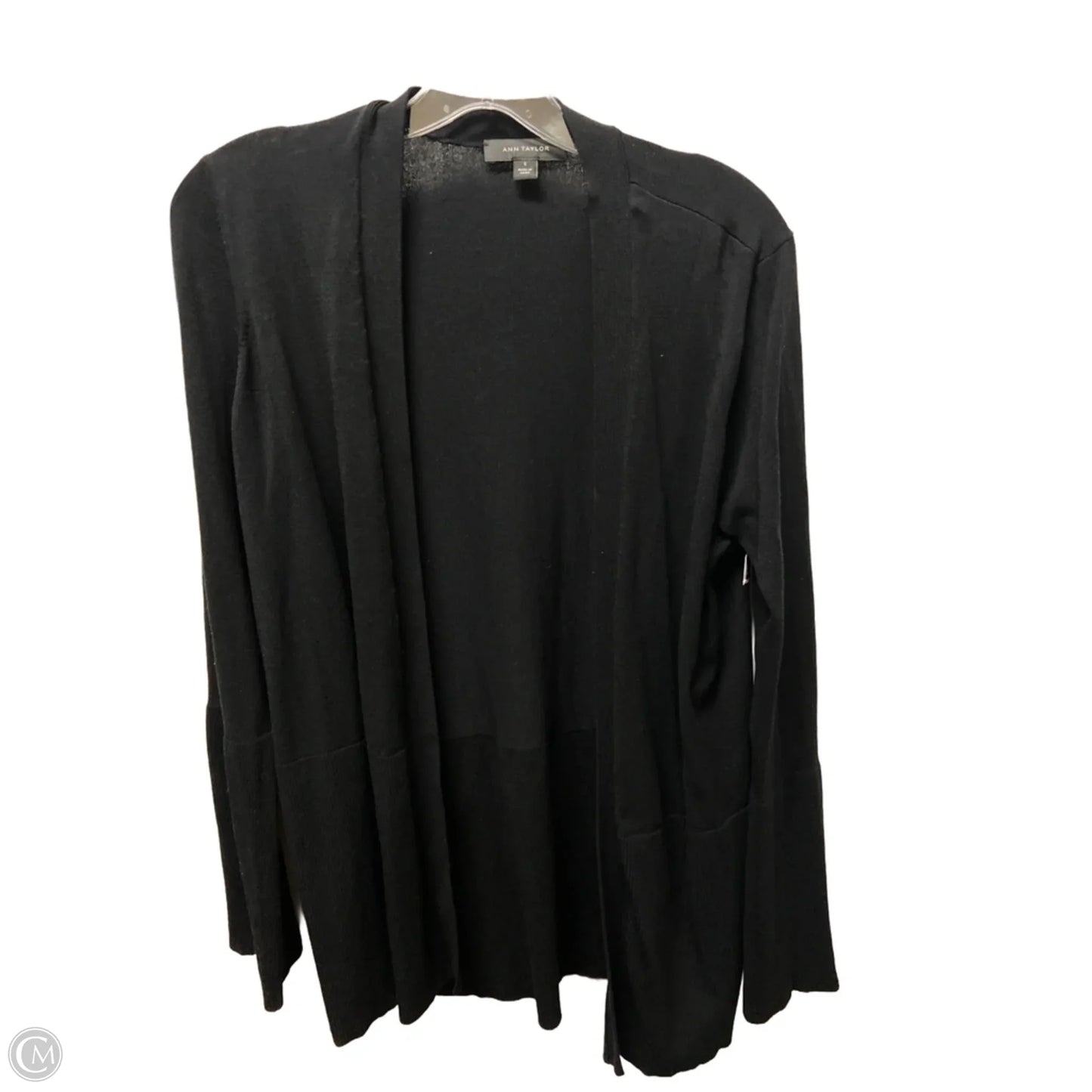 Sweater Cardigan By Ann Taylor In Black, Size: S