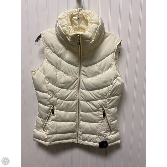 Vest Puffer & Quilted By Calvin Klein In Ivory, Size: Xs