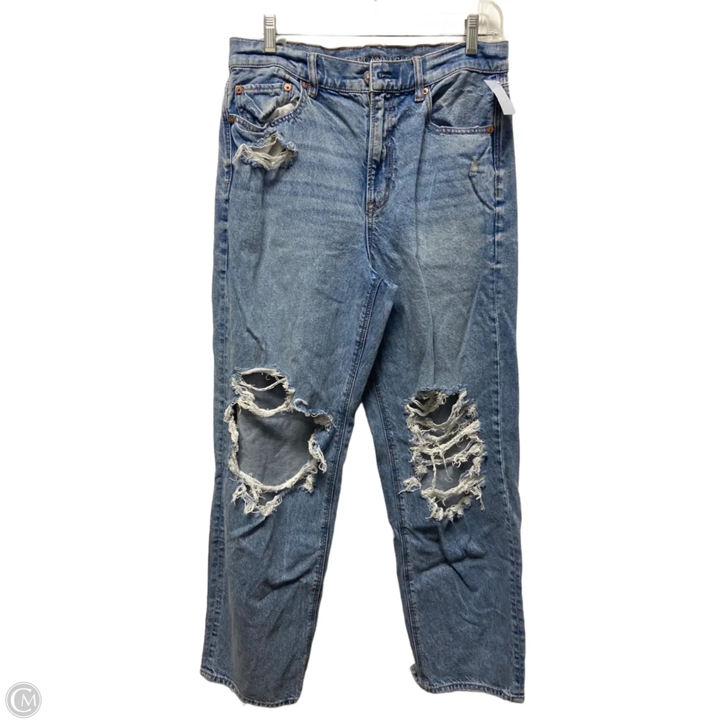 Jeans Wide Leg By American Eagle In Blue, Size: 10