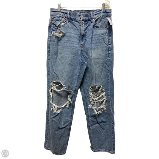 Jeans Wide Leg By American Eagle In Blue, Size: 10