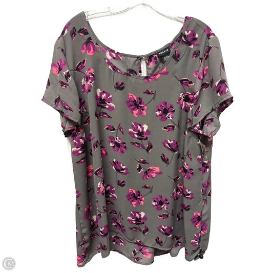 Top Short Sleeve By Torrid In Grey, Size: 2