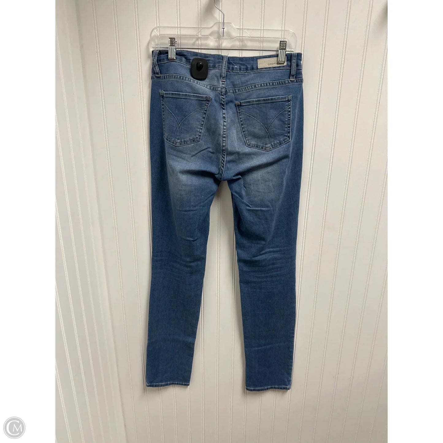 Jeans Skinny By Calvin Klein In Blue, Size: 8