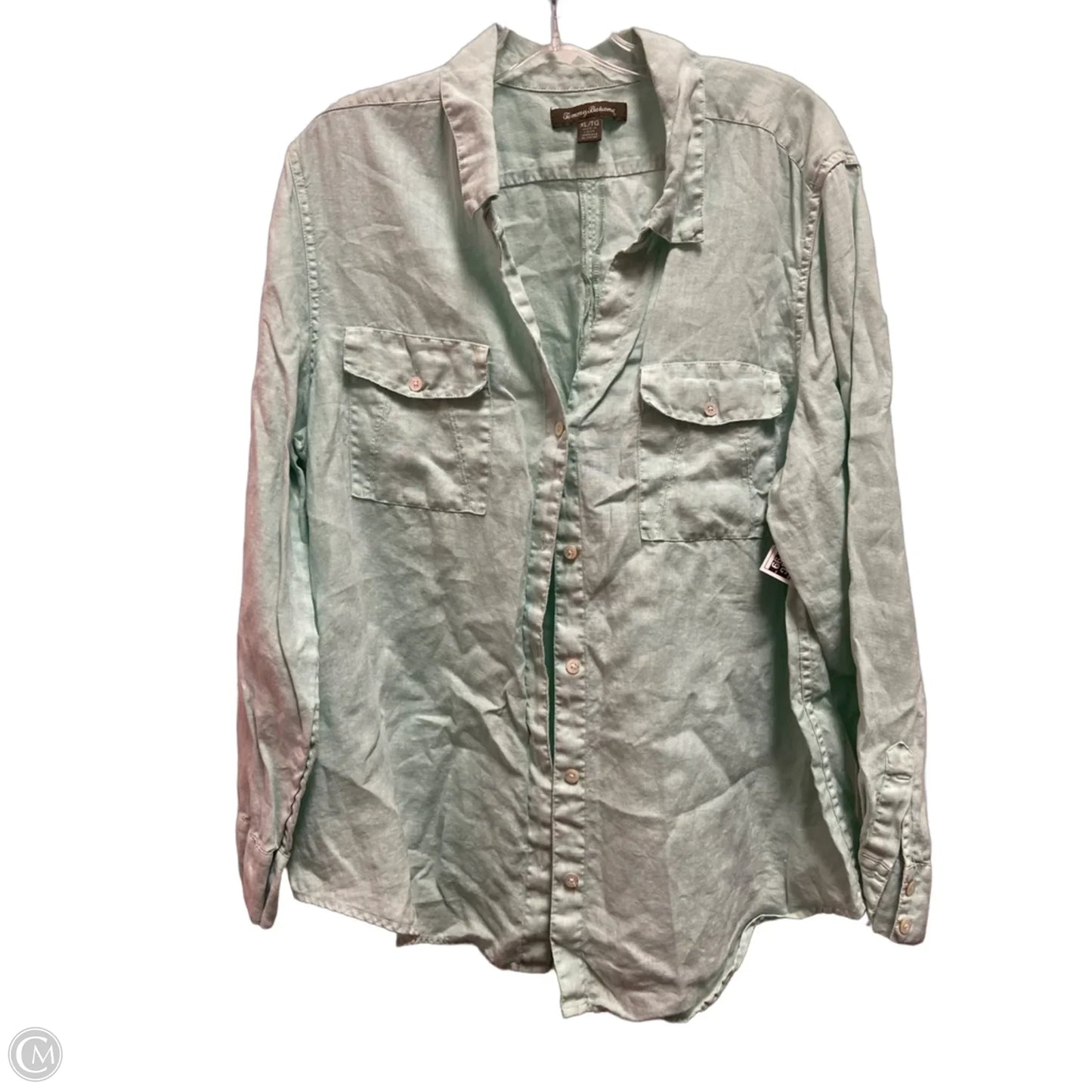 Top Long Sleeve By Tommy Bahama In Blue, Size: Xl