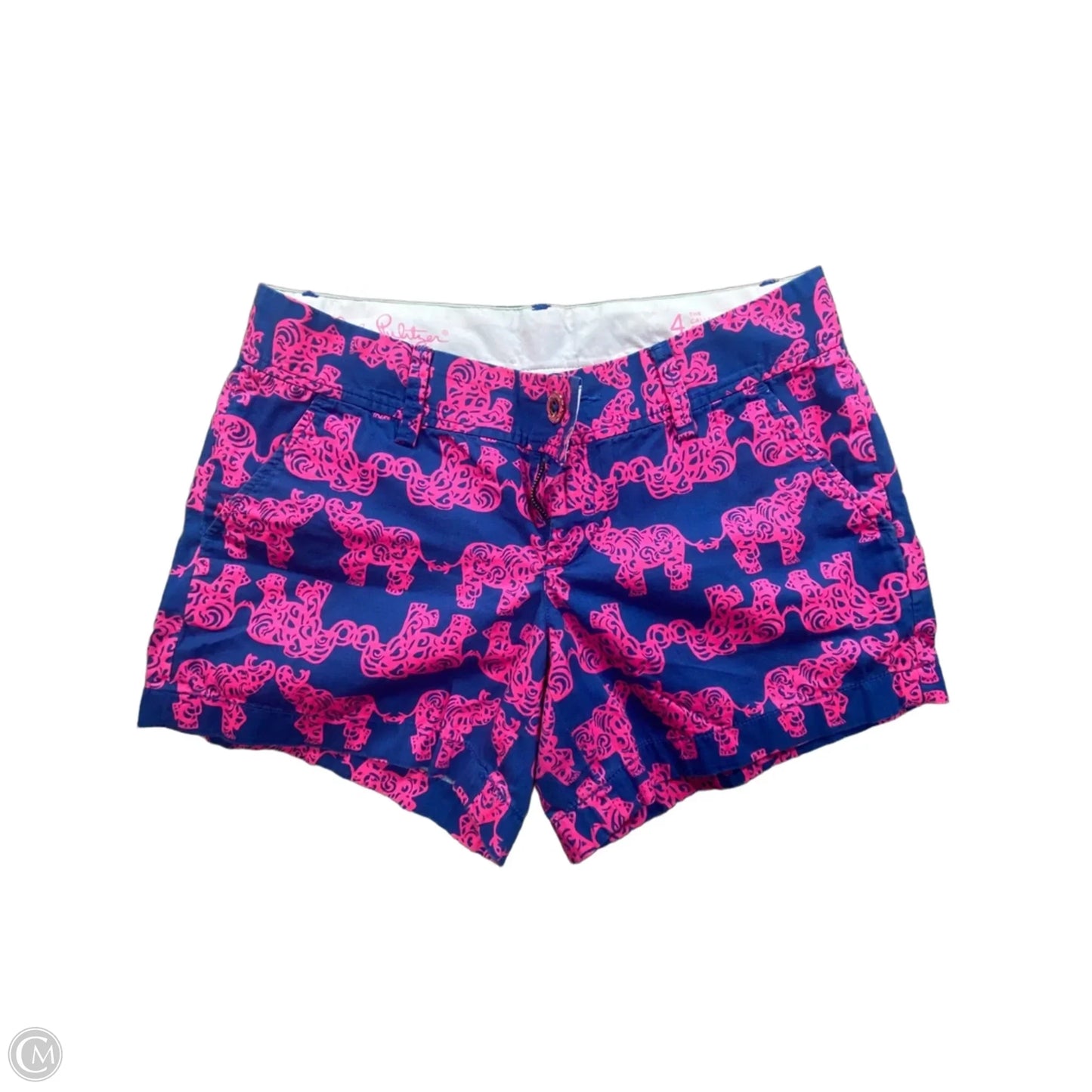 Shorts Designer By Lilly Pulitzer In Blue & Pink, Size: 4