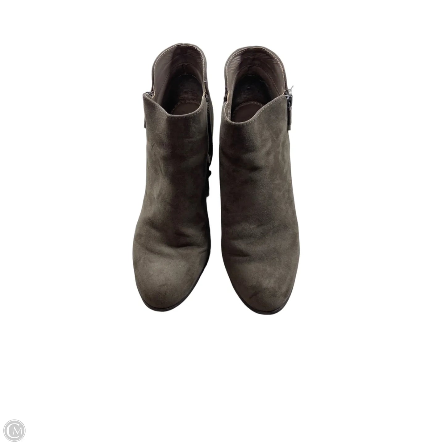 Boots Ankle Heels By Style And Company In Brown, Size: 10