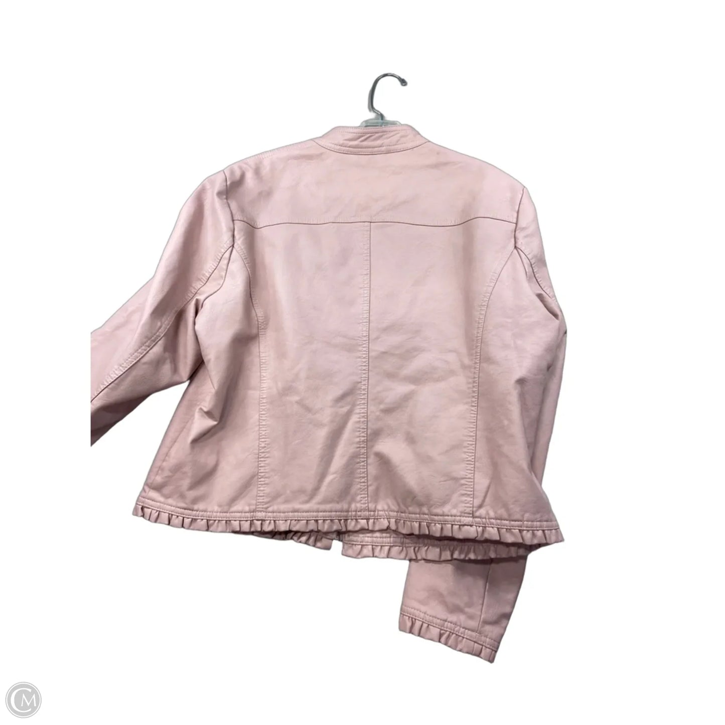 Jacket Moto By Baccini In Pink, Size: Xl