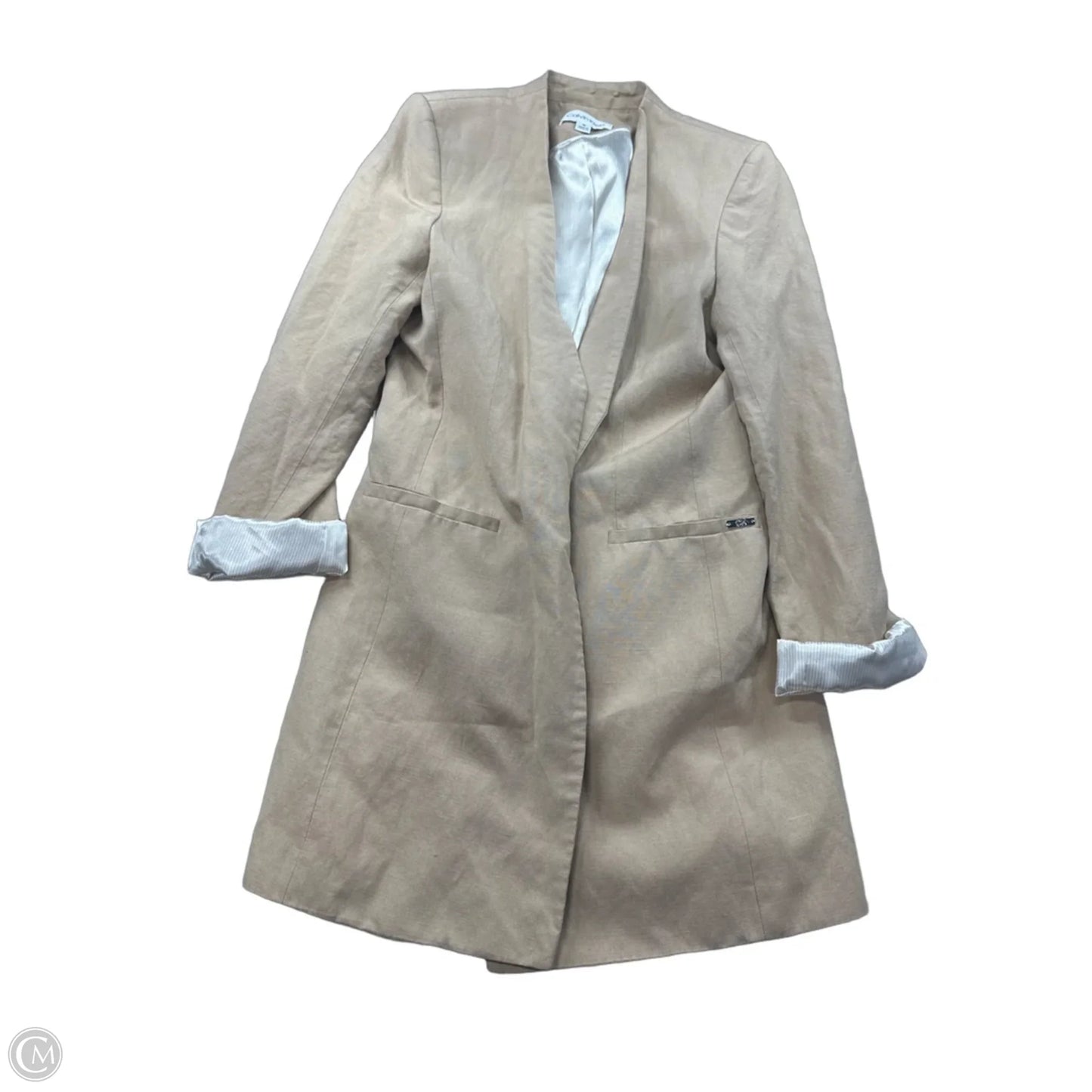 Blazer By Calvin Klein In Brown, Size: M