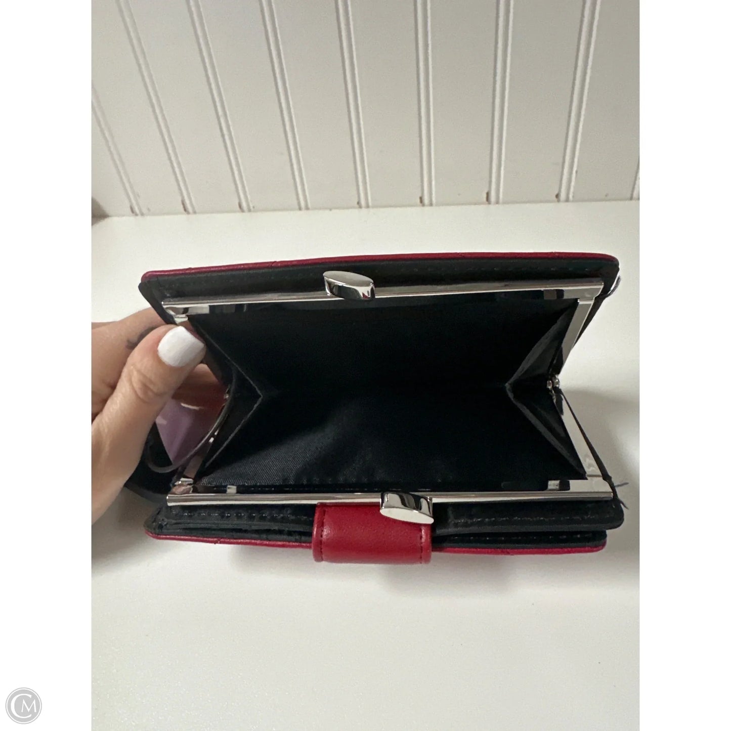 Wallet Leather By Clothes Mentor, Size: Small