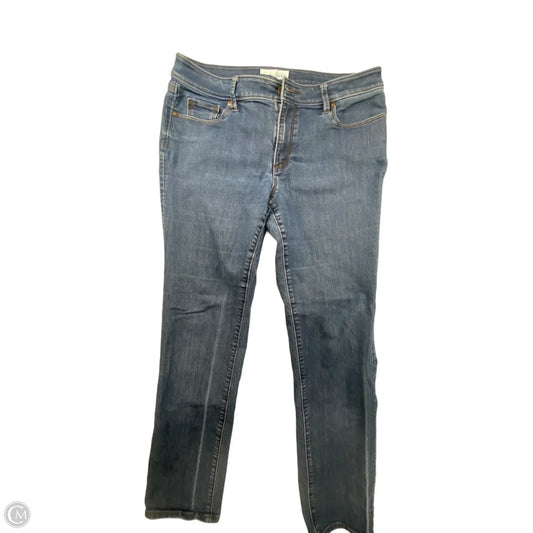 Jeans Straight By Loft In Blue, Size: 10
