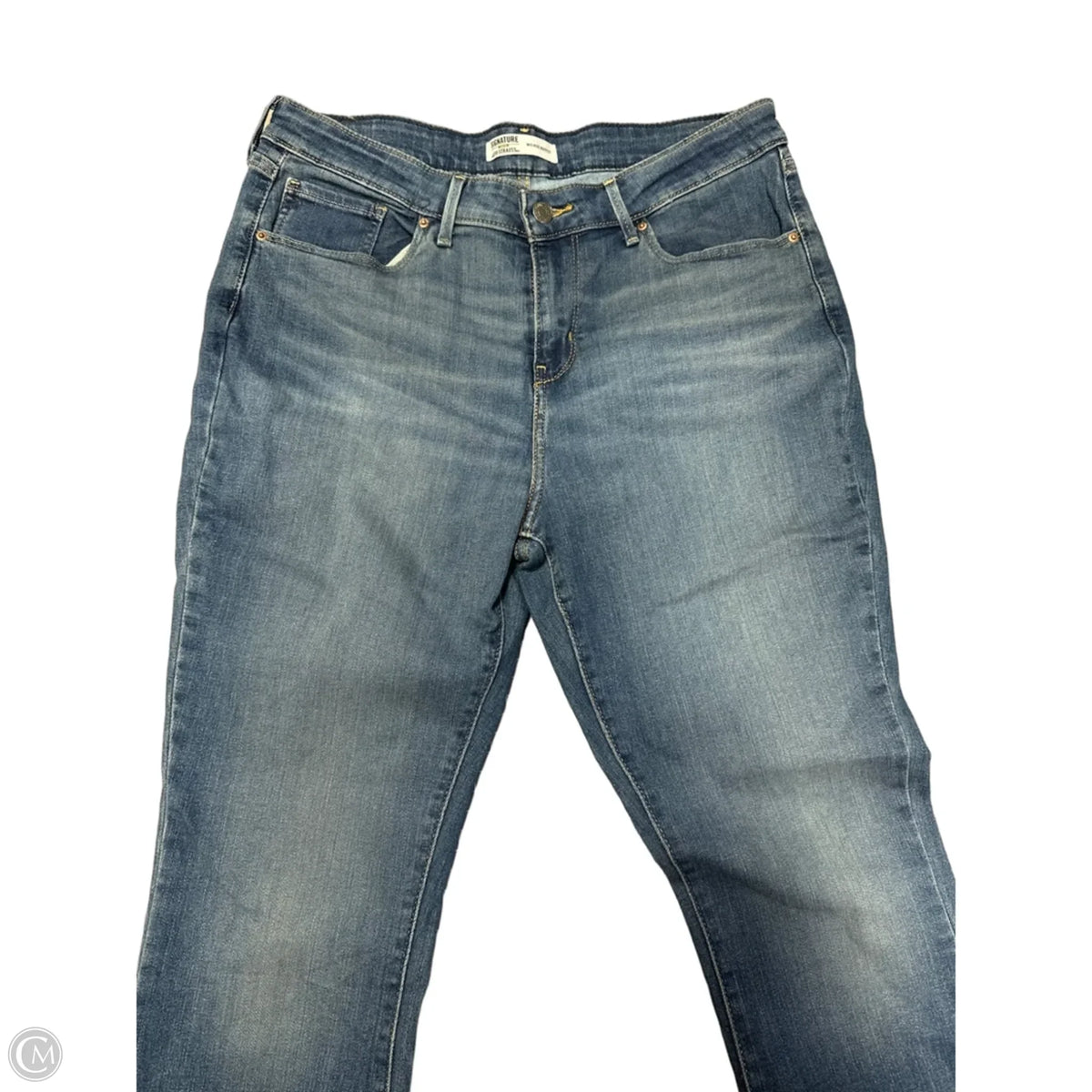 Jeans Straight By Levis In Blue, Size: 14