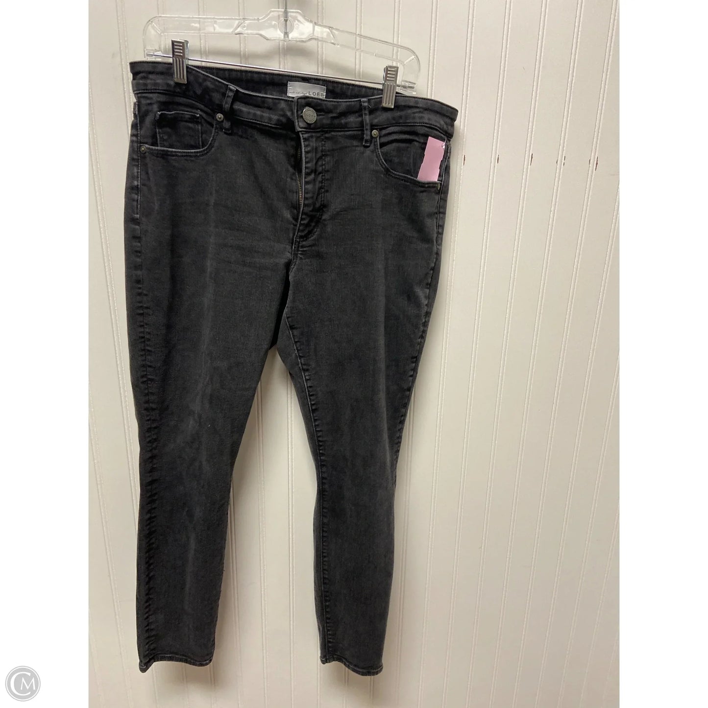 Jeans Straight By Loft In Black, Size: 12