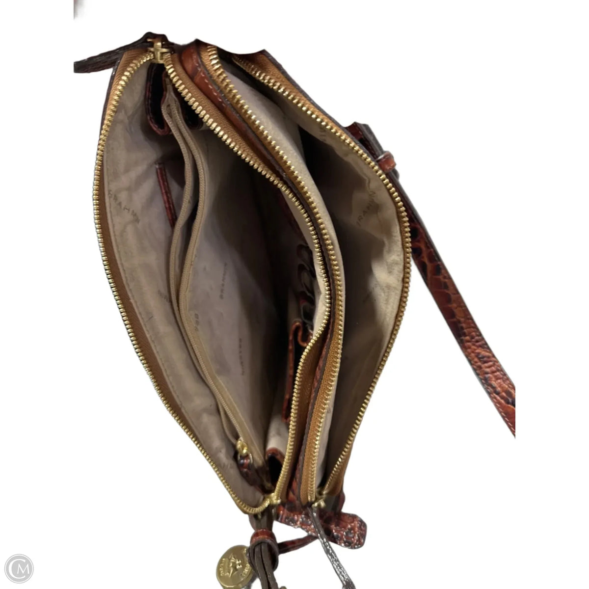 Crossbody Designer By Brahmin, Size: Medium