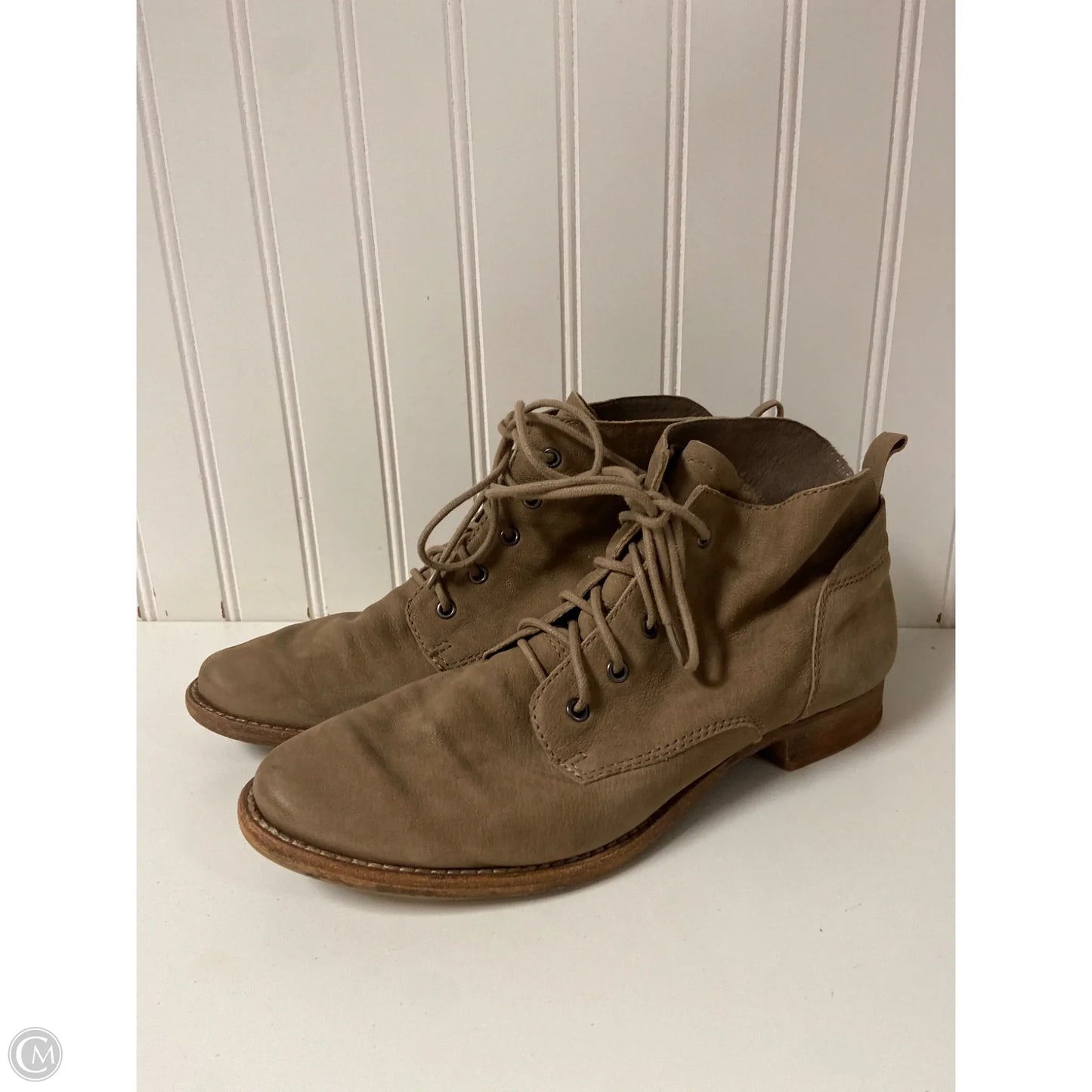 Boots Ankle Heels By Sam Edelman In Brown, Size: 9.5