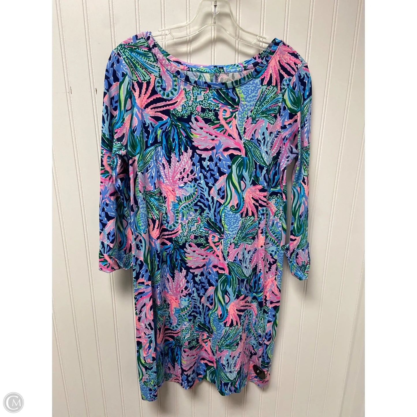 Dress Designer By Lilly Pulitzer In Blue & Purple, Size: M