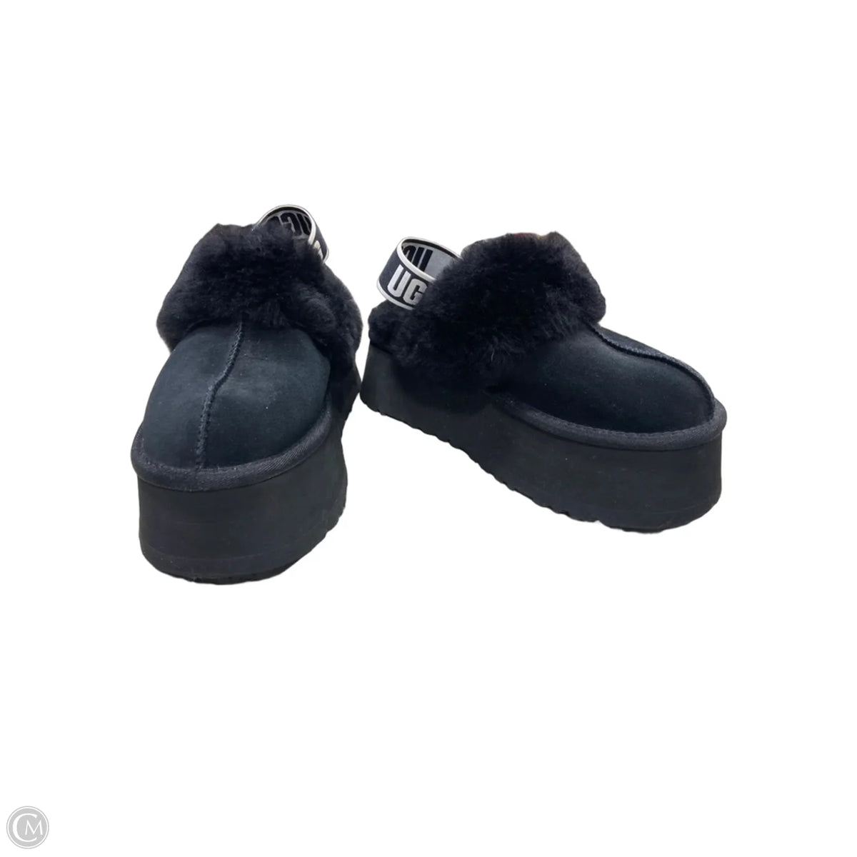 Slippers Designer By Ugg In Black, Size: 7