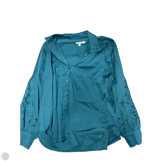 Top Long Sleeve By Chicos In Green, Size: L