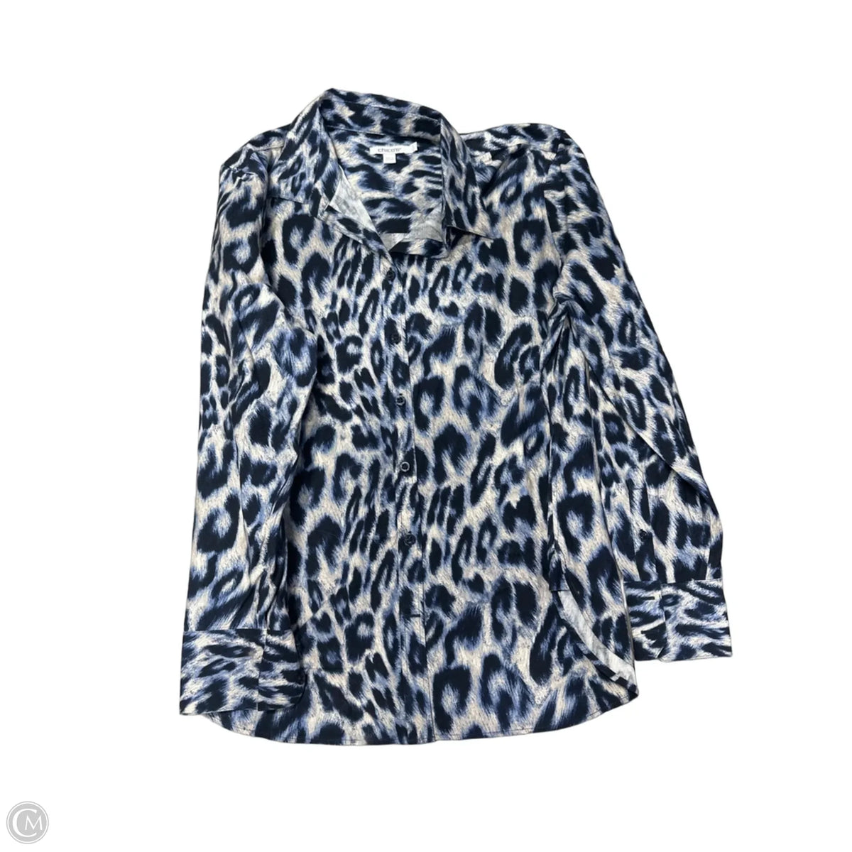 Top Long Sleeve By Chicos In Blue, Size: L
