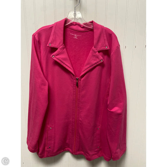 Jacket Other By Karen Scott In Pink, Size: Xl